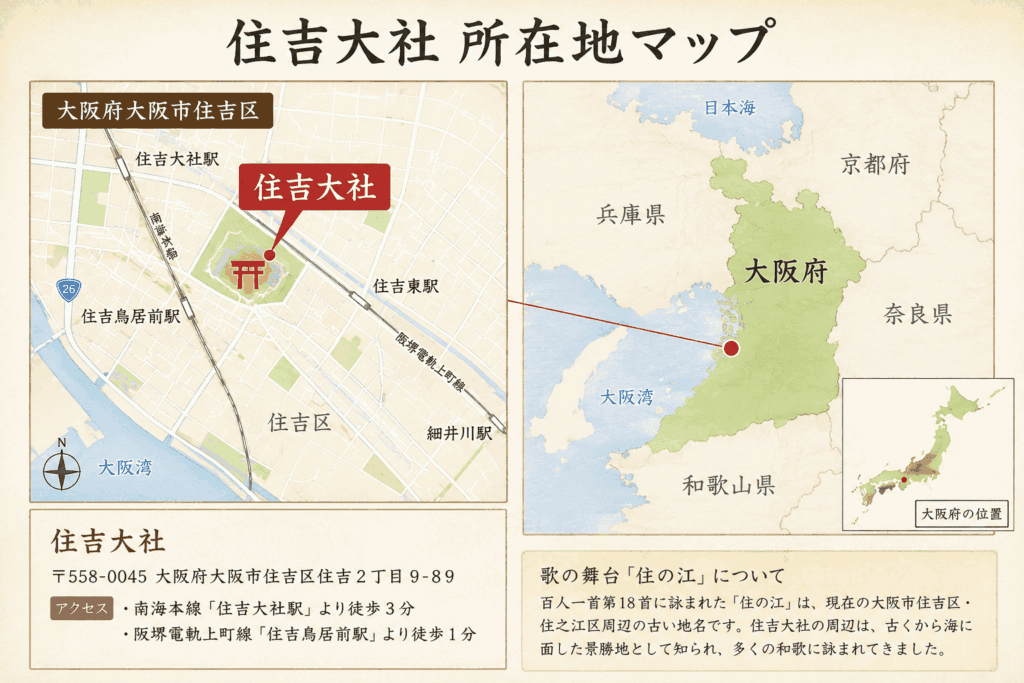 住吉大社周辺の地図